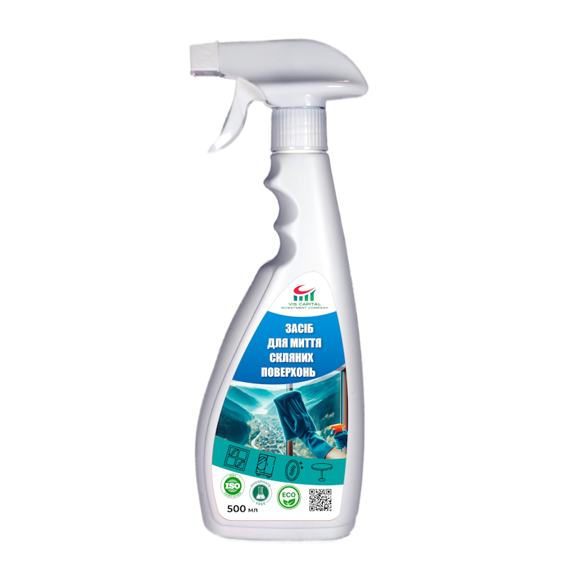 Мийний засіб для скляних поверхонь VIS CAPITAL, 500мл